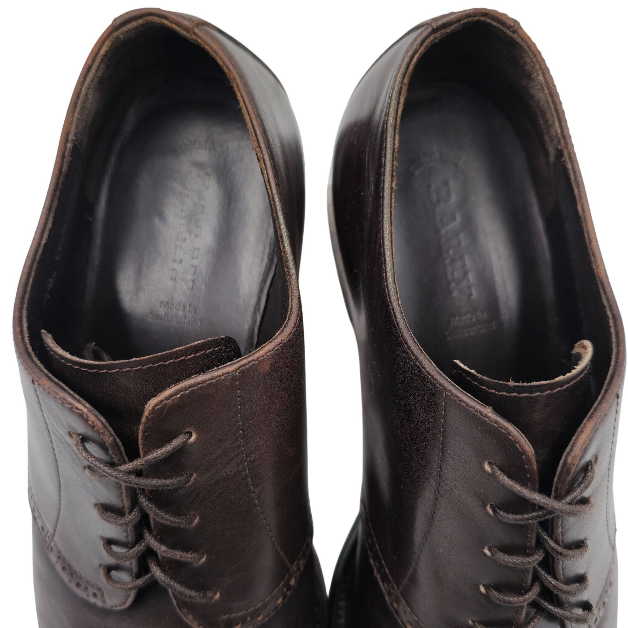 Bally Bally Switzerland Mens Size 10 Dark Brown Leather Dress Shoe Size US 10 / EU 43 - 5 Thumbnail