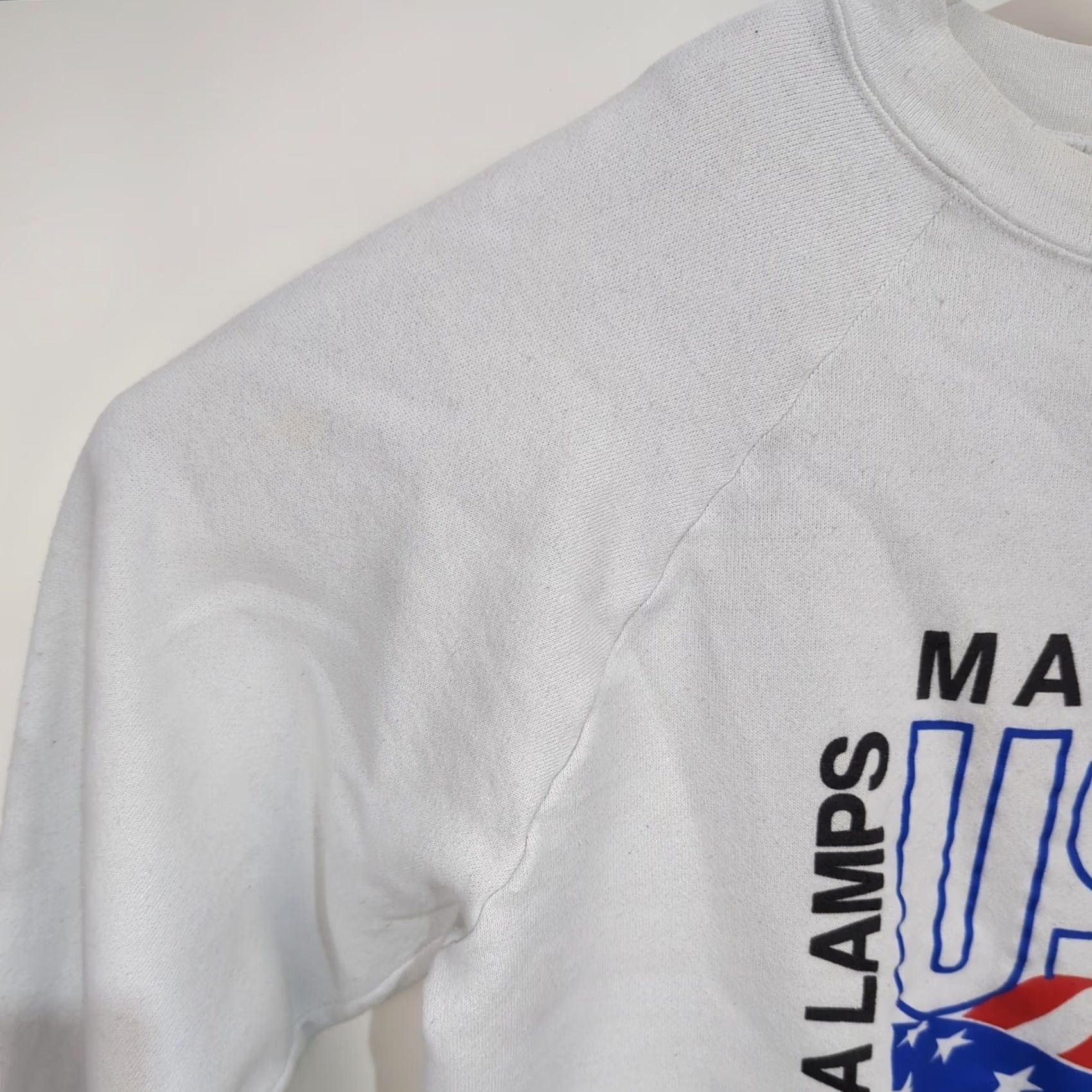 Vintage VINTAGE Miller USA Sweatshirt Crewneck White Large Unisex Adults Graphic Print Size US L / EU 52-54 / 3 - 3 Thumbnail