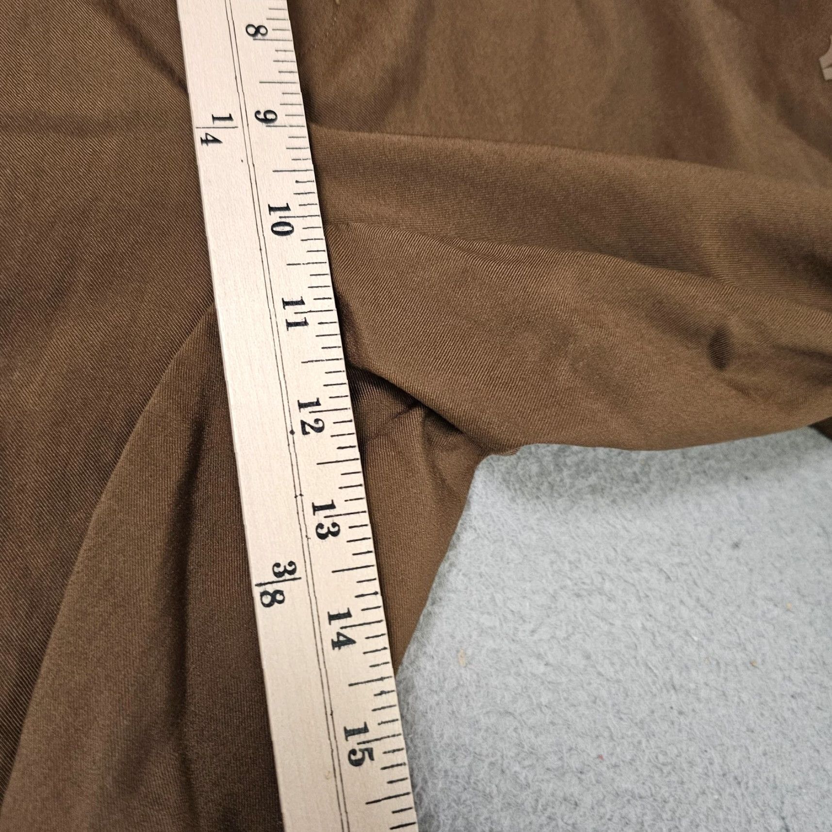 Vintage Roam Everywhere Pants Mens XL Brown Khaki Stretch Travel Chino Elastic Waist Size US 36 / EU 52 - 3 Thumbnail