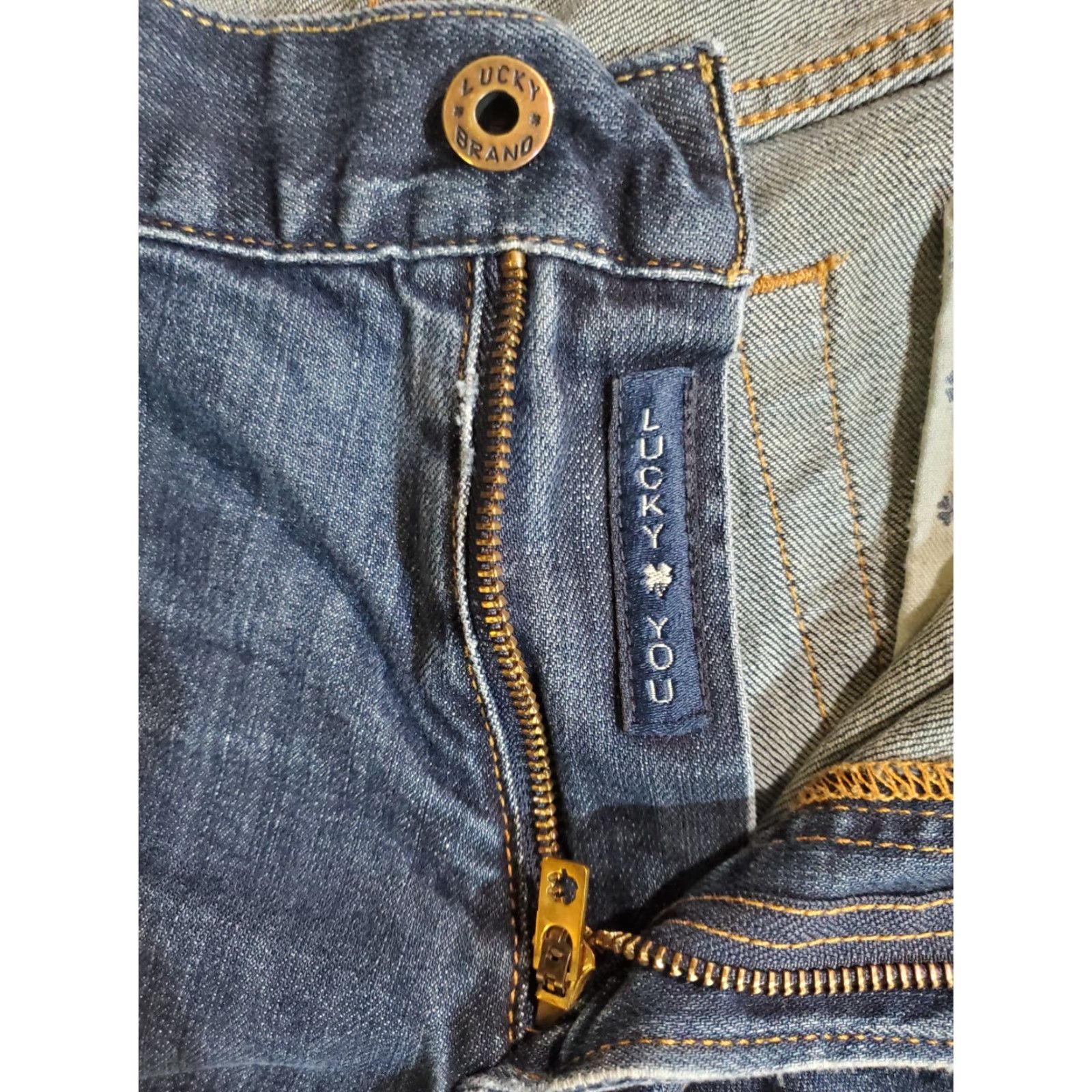 Lucky Brand LUCKY BRAND 221 Original Straight Denim Jeans Men 38X30 Blue Cotton Stretch 5-Pocket Regular Waist Belt Loops Mid Rise Vintage No? Size US 38 / EU 54 - 4 Thumbnail