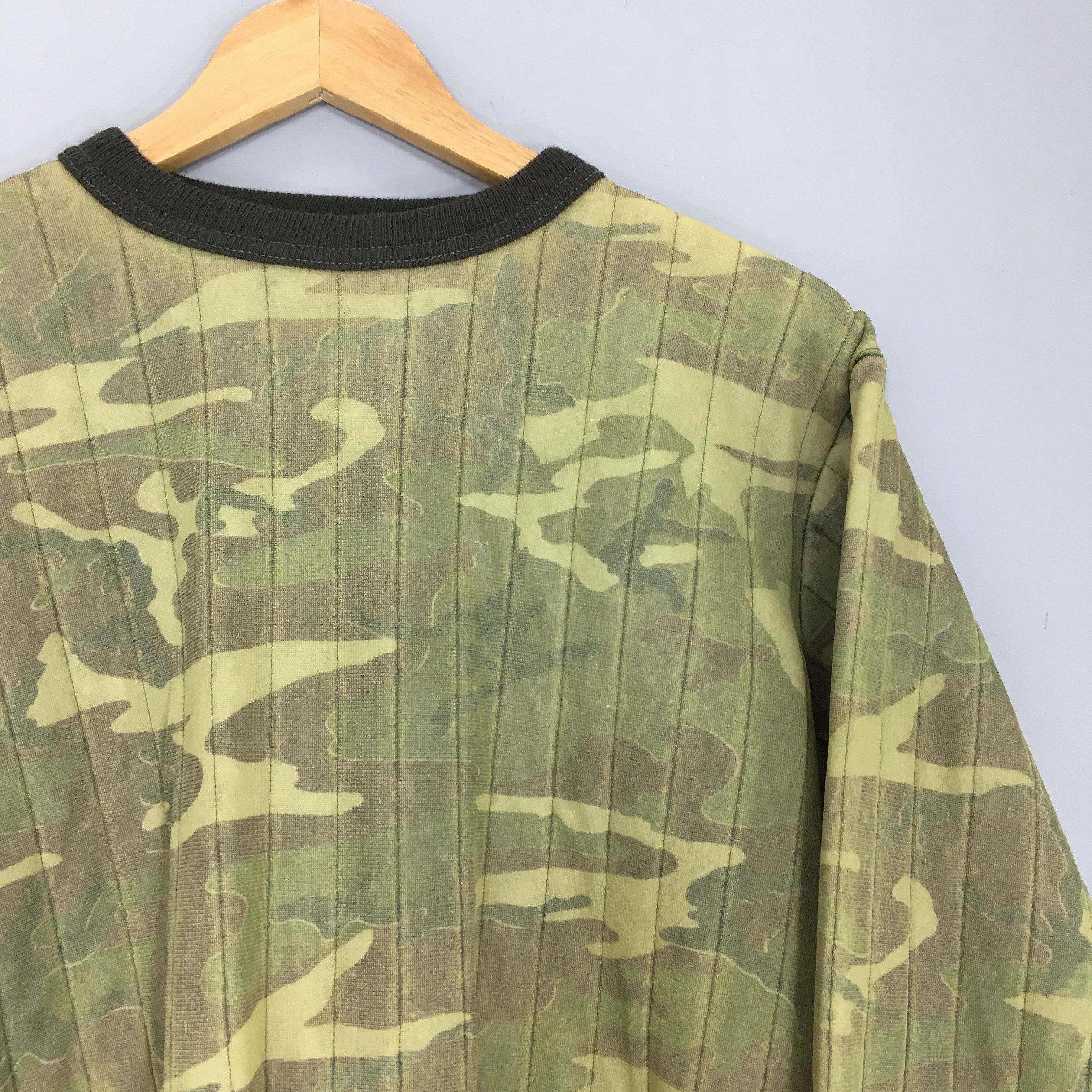 Japanese Brand Vintage 80s Saftbak Hunting Camouflage Sweatshirt Large Size US L / EU 52-54 / 3 - 2 Thumbnail