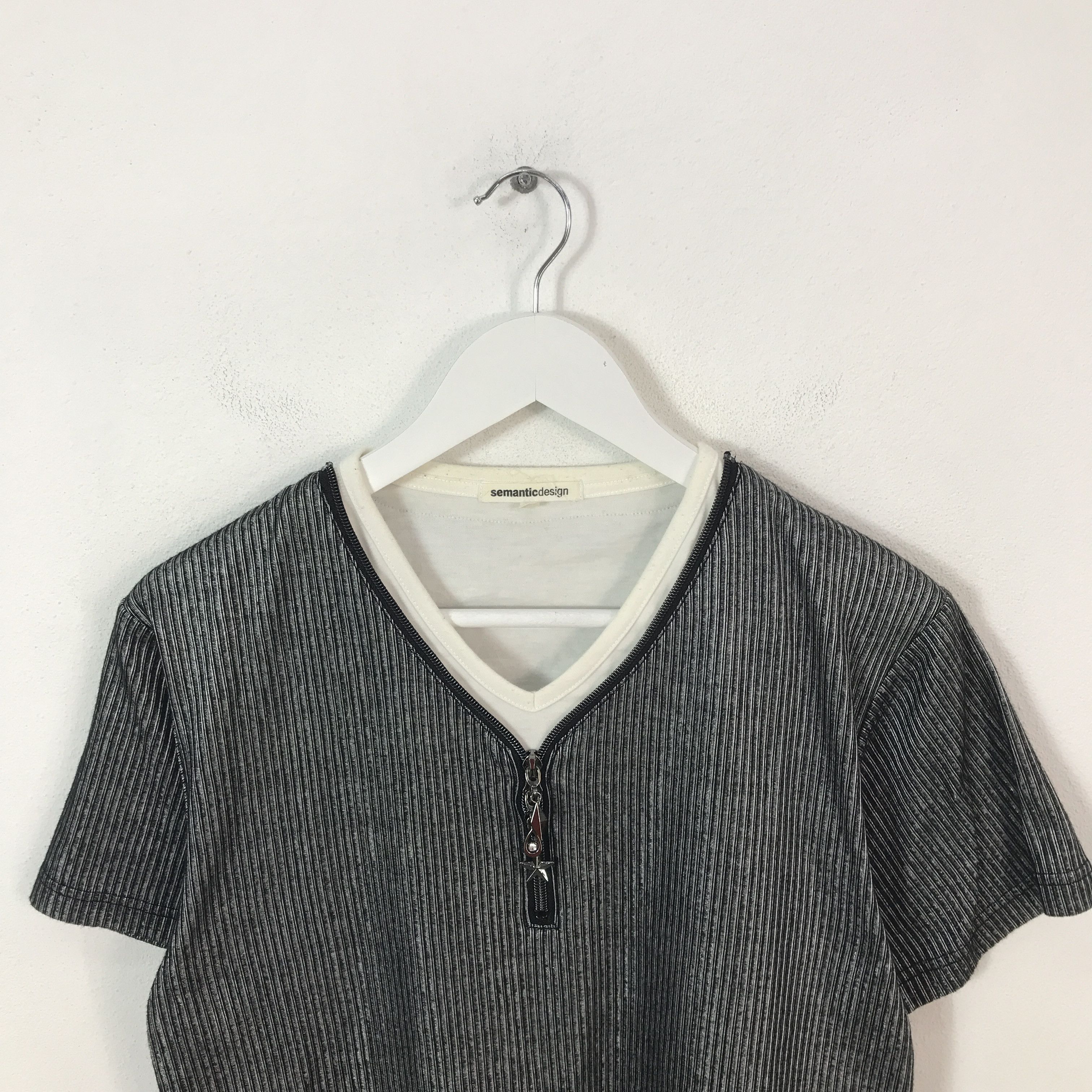 semanticdesign semantic design zipper style double coller t-shirt Size US L / EU 52-54 / 3 - 2 Thumbnail