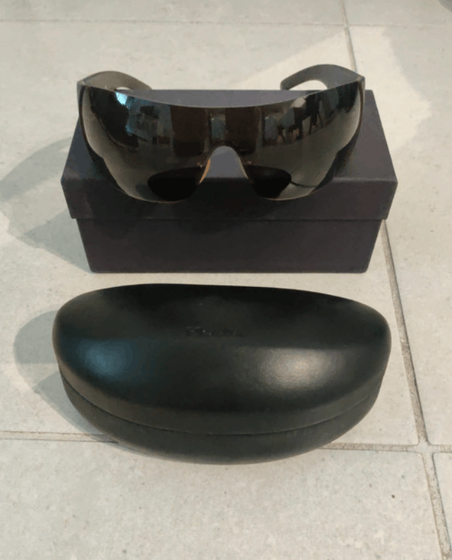 Prada PRADA Sunglasses Flame 2004 Star Mask Fire Chrome Silver Size ONE SIZE - 2 Thumbnail