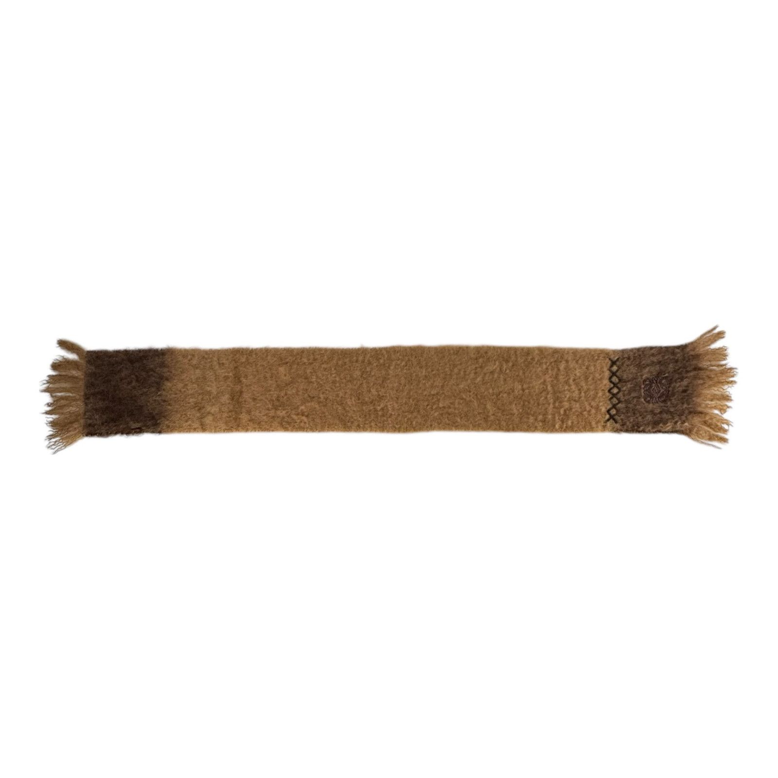 Loewe Loewe Brown Mohair & Wool Scarf Size ONE SIZE - 3 Thumbnail