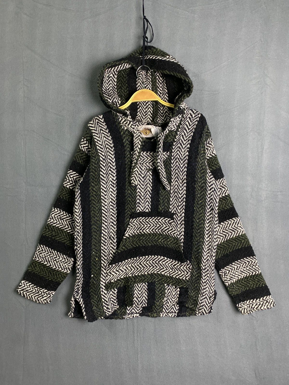 Mexican Threads × Vintage Rare Vintage Earth Ragz Baja Mexican Drug Rugs Hoodie Size US S / EU 44-46 / 1 - 1 Thumbnail