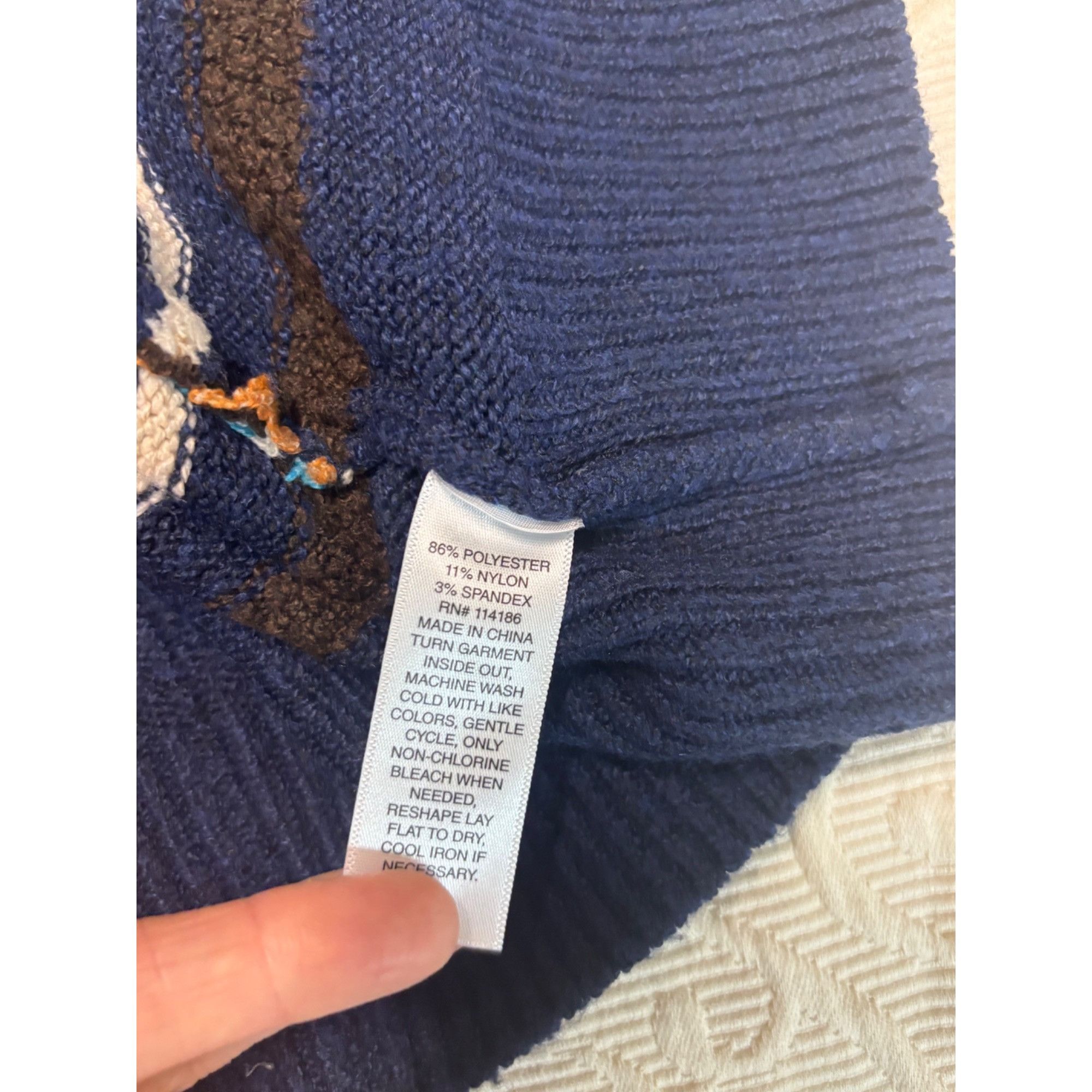Other St. John’s Bay women’s Mock Neck, Button Back Striped Sweate Size M / US 6-8 / IT 42-44 - 11 Thumbnail