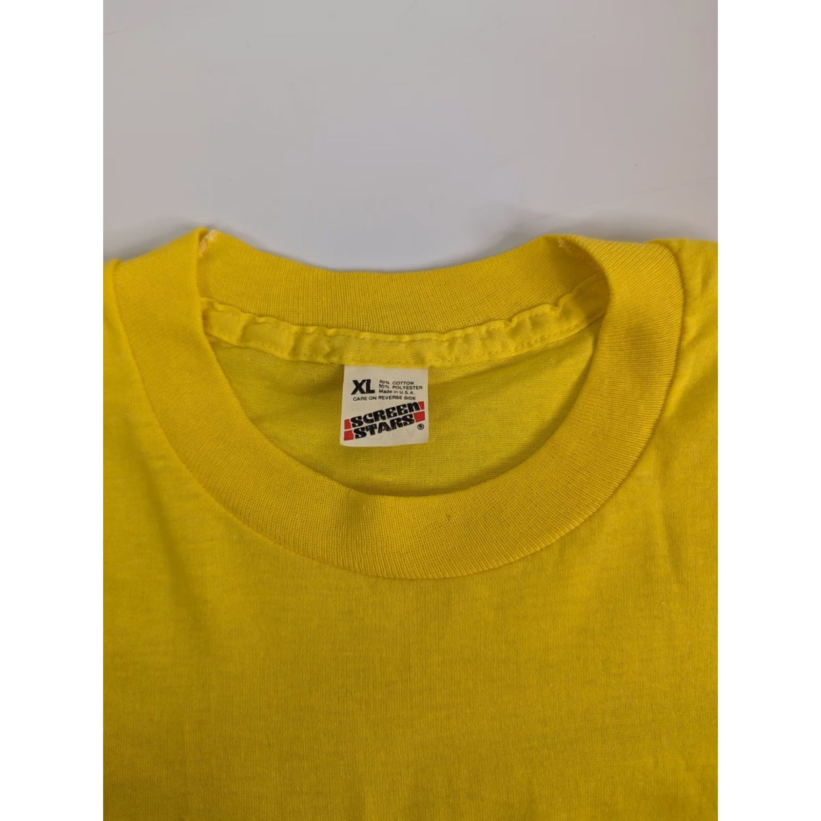 Vintage VINTAGE Screen Stars Shirt Child of God Only 80s/90s Biker Grunge Music Sports Yellow XL Mens Size US XL / EU 56 / 4 - 7 Thumbnail