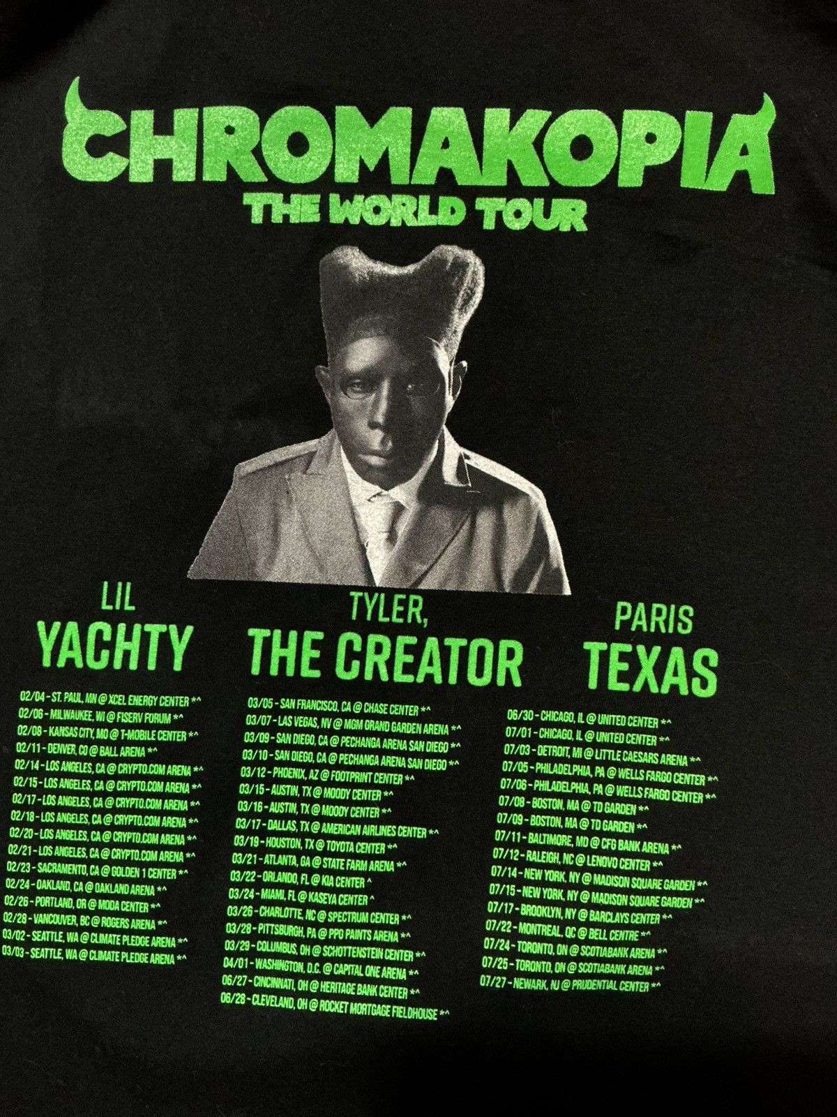 Tyler The Creator Tyler The Creator Chromakopia World Tour Lil Yachty T-Shirt Size US L / EU 52-54 / 3 - 7 Thumbnail