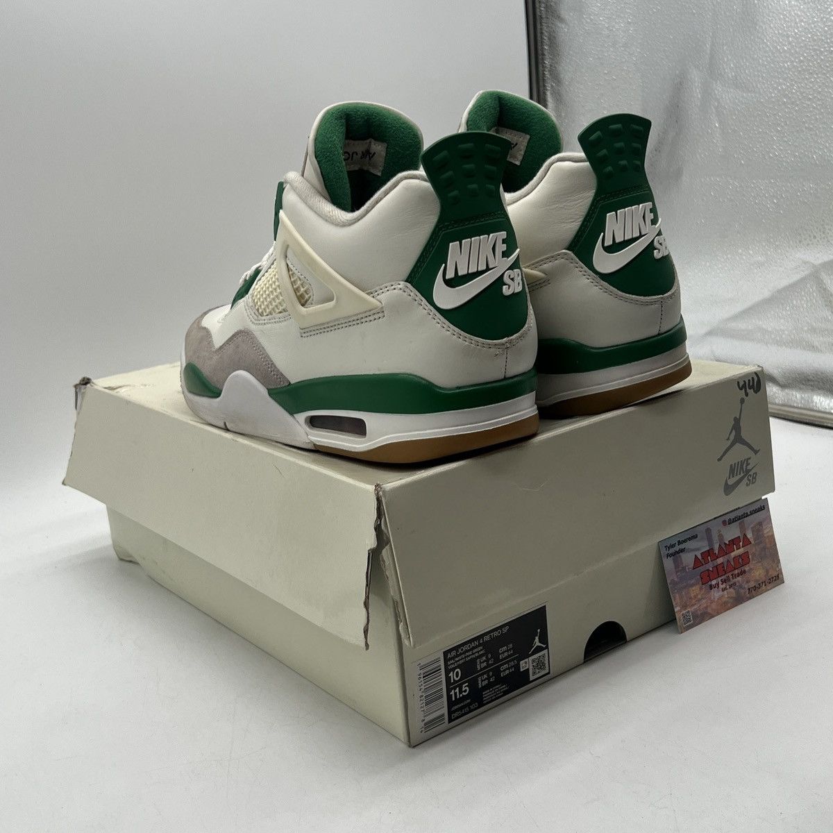Nike Nike sb x air Jordan 4 pine green Size US 10 / EU 43 - 4 Thumbnail