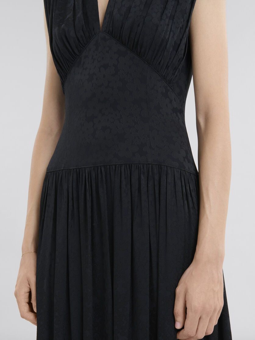 Marni o1f1d3z0326 Jacquard Midi Dress in Black Size S / US 4 / IT 40 - 5 Thumbnail