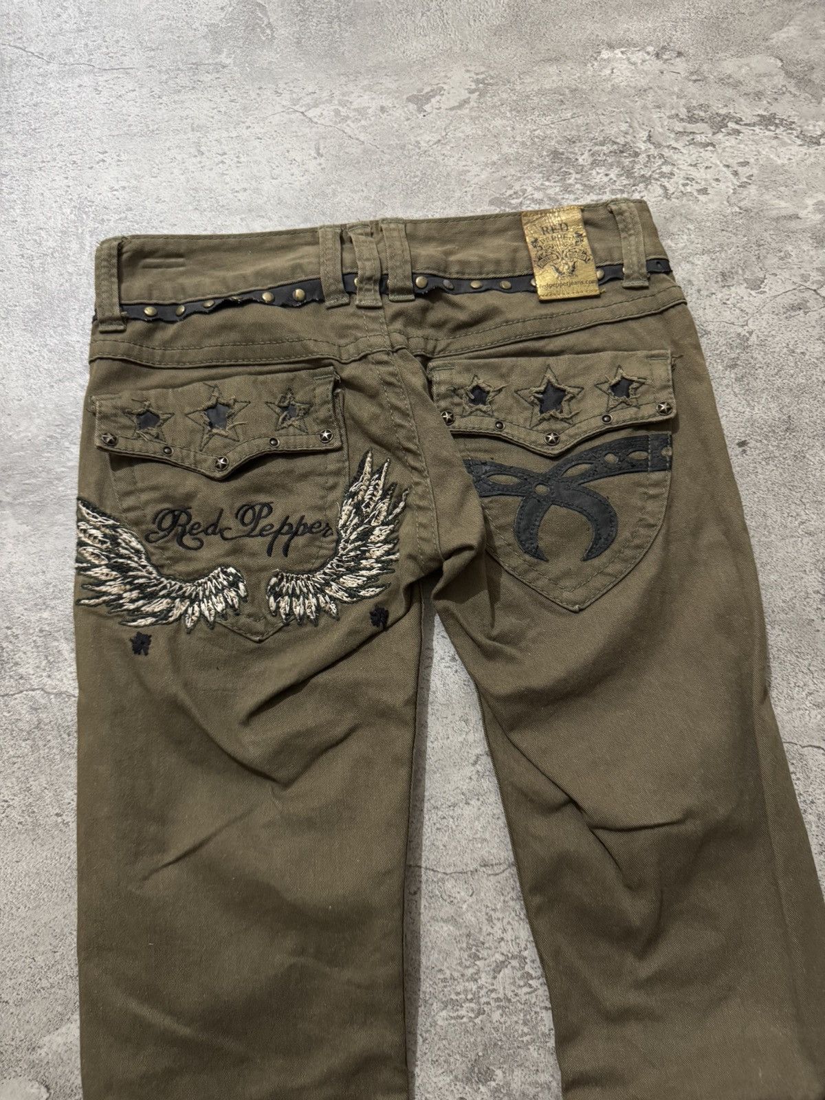 Hysteric Glamour Red Peppers Studded ifsixwasnine grunge pants Size 29" - 3 Thumbnail