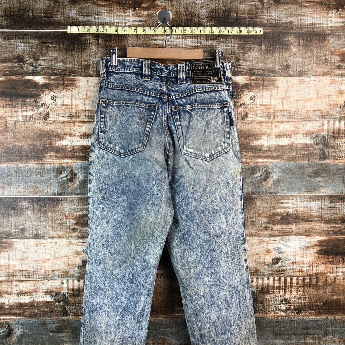 Vintage Gold Rush vintage sand Blue Denim Pants #A2127 Size US 27 - 15 Thumbnail