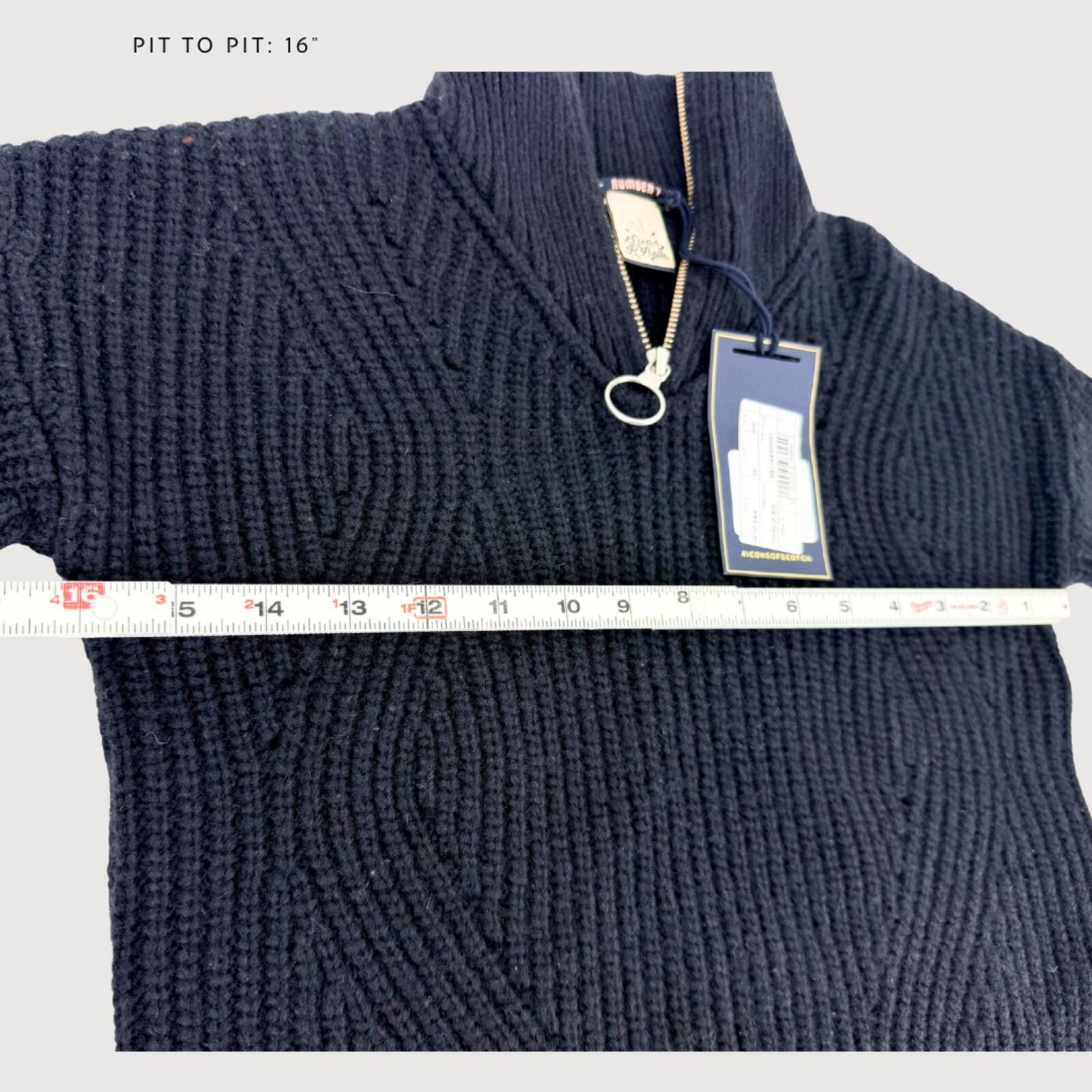 Scotch & Soda NWT Scotch R’Belle Girls Chunky Knit Sweater 7/8 Size ONE SIZE - 7 Thumbnail