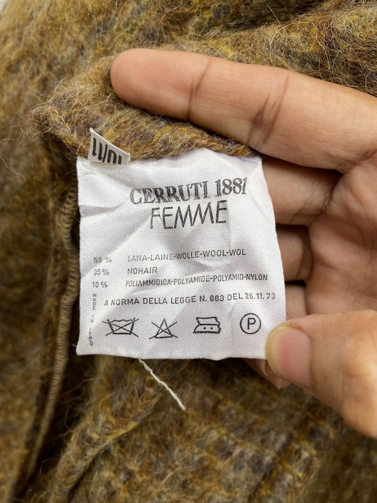 Cerruti 1881 × Designer Vintage CERRUTI 1881 Female Wool / Short Mohair Blazer Size S / US 4 / IT 40 - 14 Thumbnail