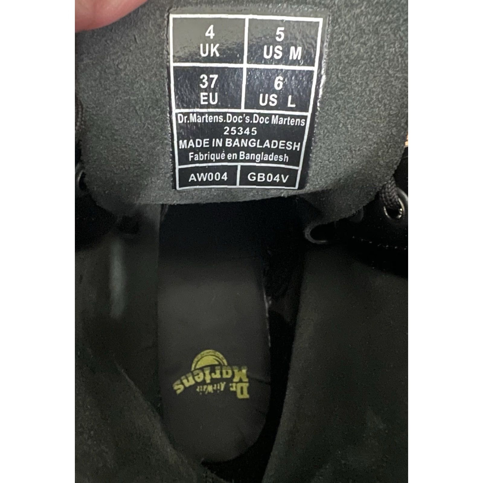 Dr. Martens Dr. Martens 1460 Boot Black 1460 90s Punk Clubwear UK 4 / US 5M EU 37 Women Boots Lace Up Ankle Leather Slip Resistant Flat Heel Vintage No Size US 6 / IT 36 - 6 Thumbnail