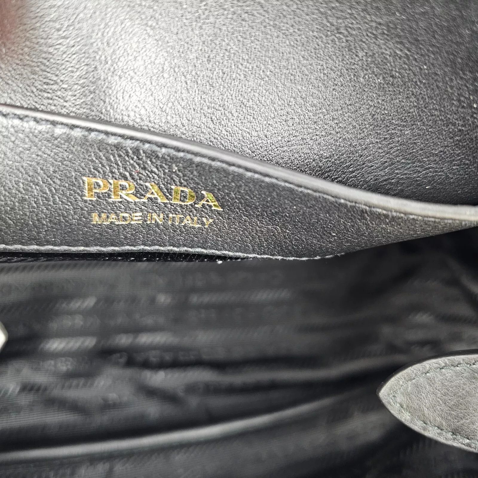Prada PRADA $3150 Medium Black Leather Handbag New And Authentic Size ONE SIZE - 9 Thumbnail