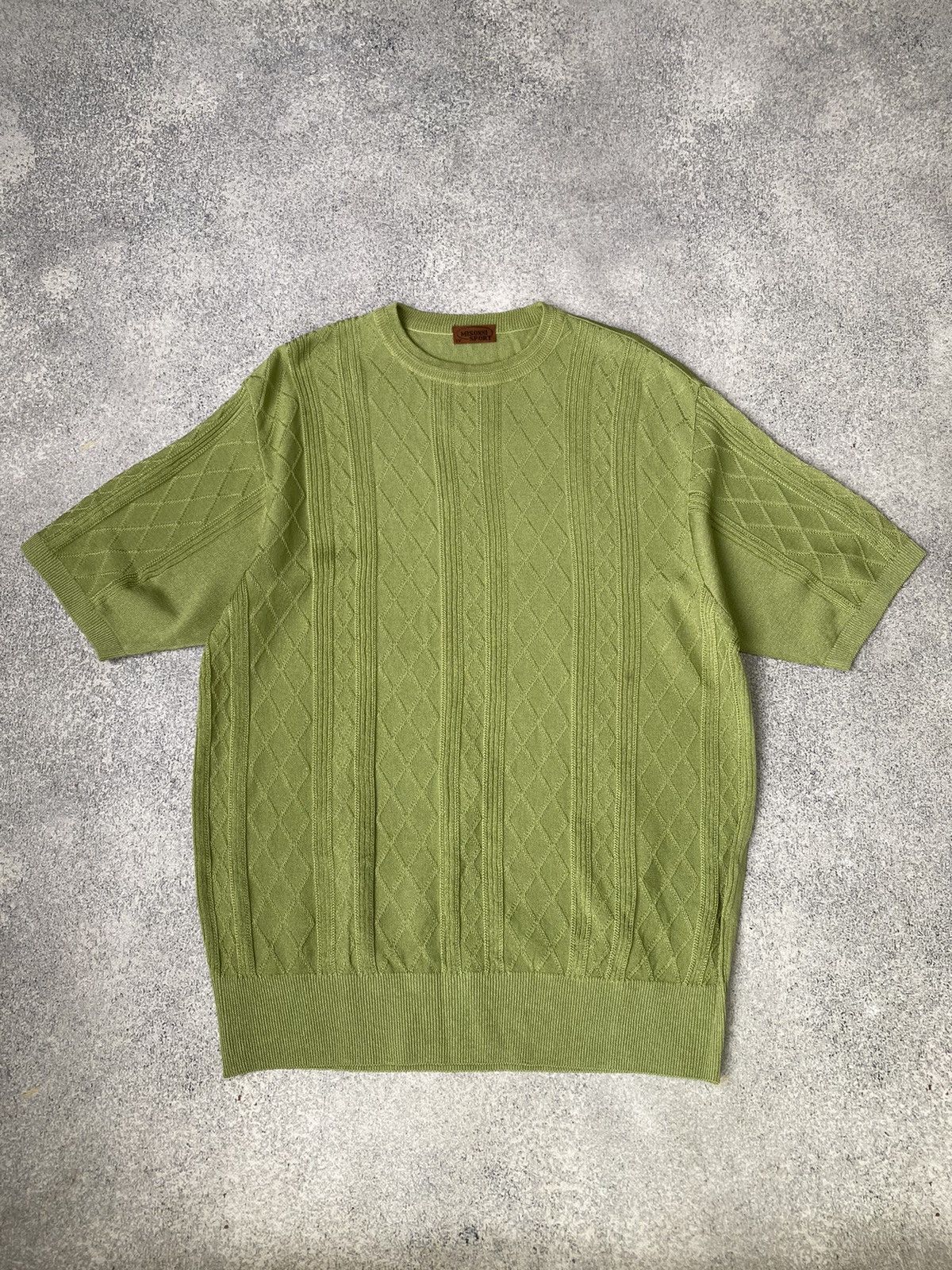 Missoni × Vintage Vintage Missoni Luxury Green Polo T-Shirt Size US M / EU 48-50 / 2 - 1 Thumbnail