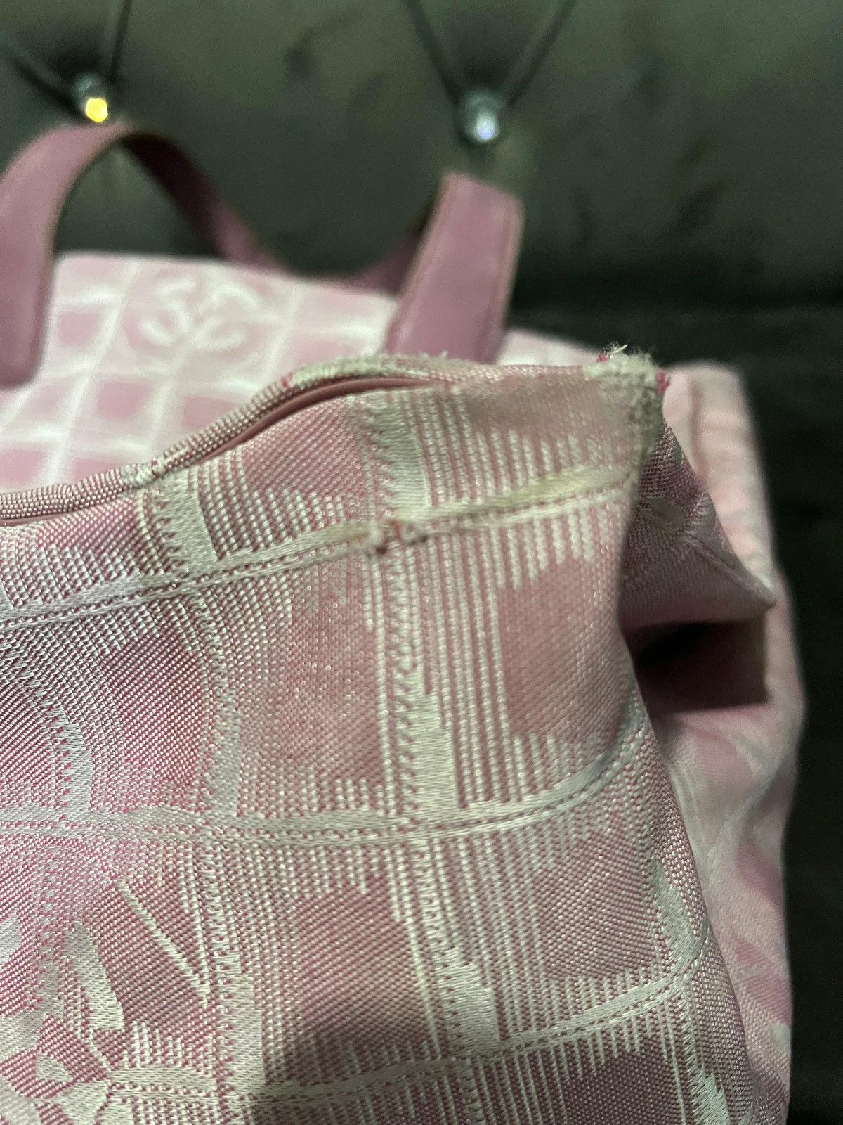 Chanel Chanel CC Logo Travel Line Large Nylon Tote Bag Size ONE SIZE - 8 Thumbnail