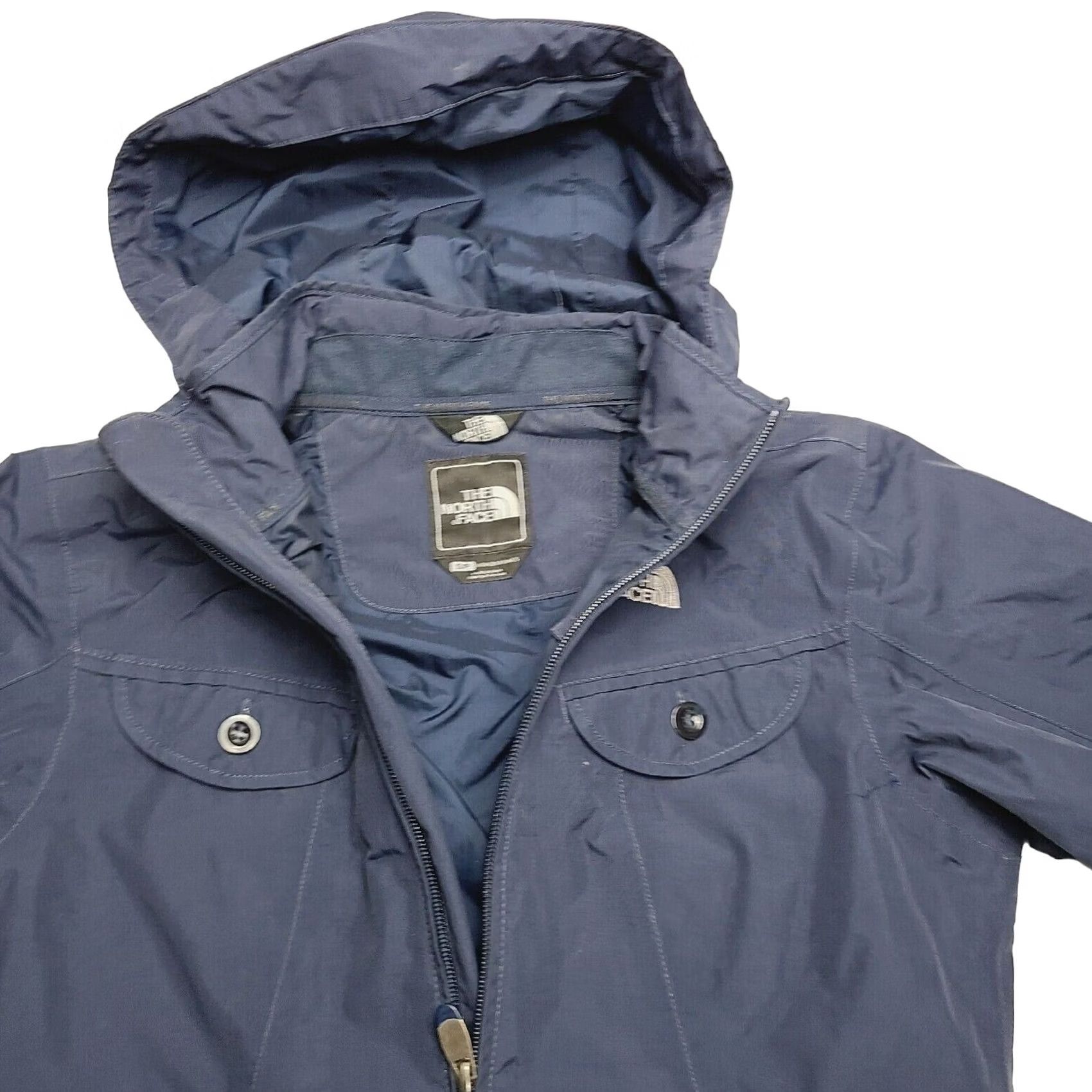 The North Face The North Face Jacket Women’s Size Small Blue Hyvent Jacket Hood Detachable Waterproof Lightweight Pockets Full Zip Regular Fit Mid-Length Coat Size S / US 4 / IT 40 - 7 Thumbnail