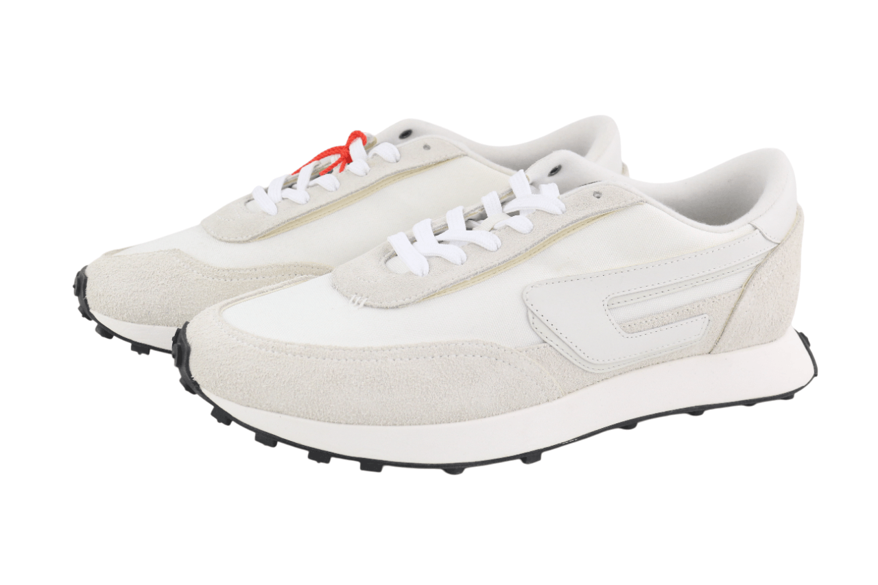 Diesel S-RACER-LC EU41 White Leather Details 40586 Size US 8 / EU 41 - 2 Thumbnail