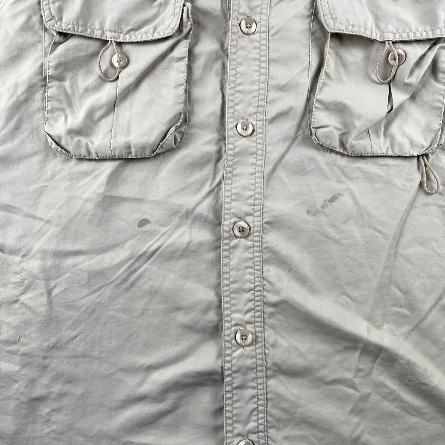 Vintage VINTAGE Guides Choice Medium Safari Utility Shirt Mens Beige Short Sleeve Zip Pockets 90s Size US M / EU 48-50 / 2 - 7 Thumbnail