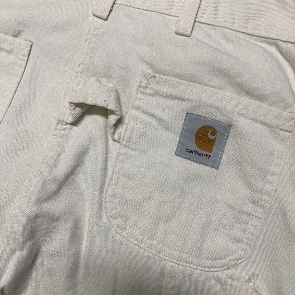 Carhartt Vintage Carhartt White Duck Canvas Carpenter Pants Size US 29 - 11 Thumbnail