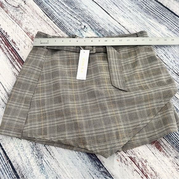 Other NWT Gilli Gray Plaid Mini Skort Size 36" / US 14 / IT 50 - 8 Thumbnail
