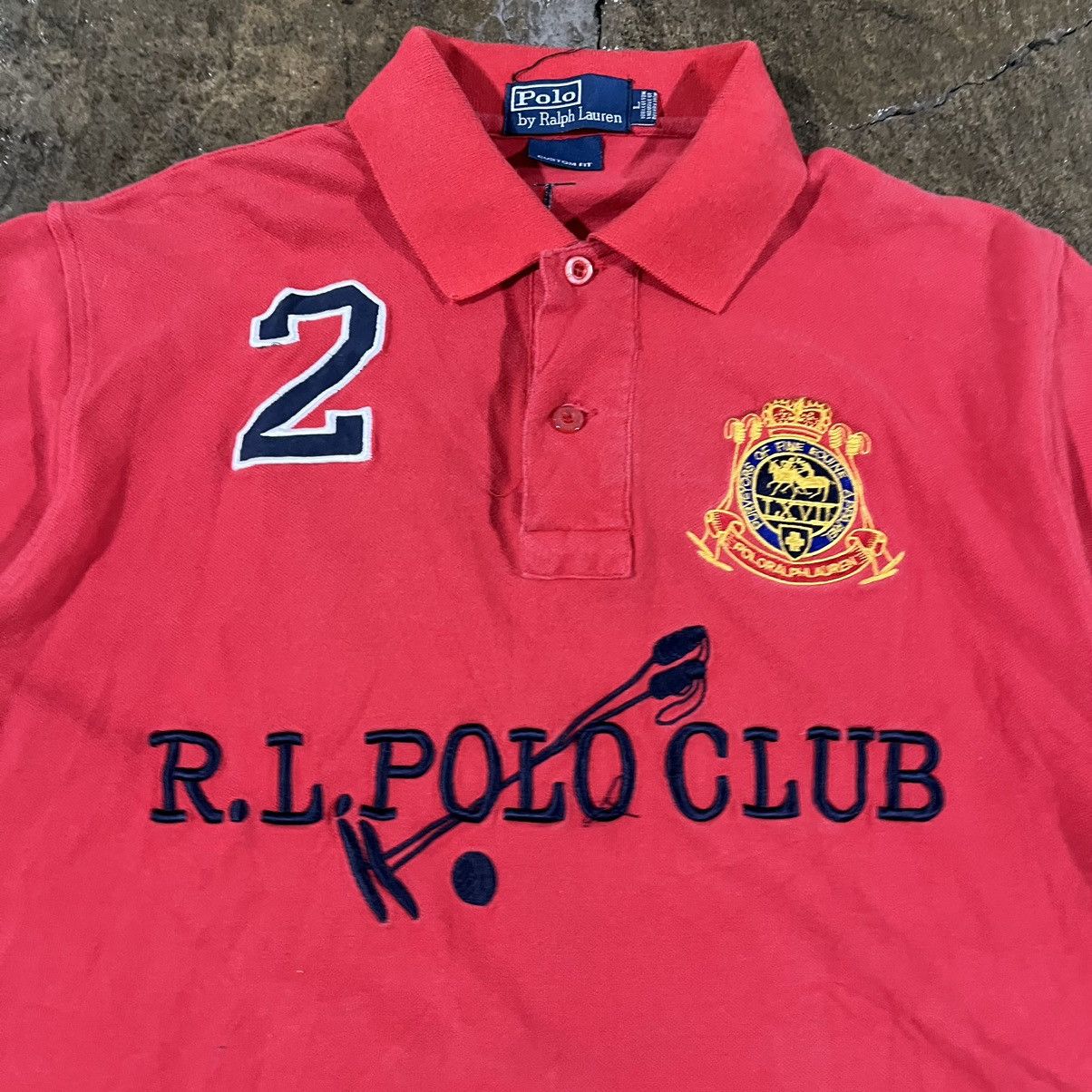 Polo Ralph Lauren × Vintage Crazy Polo Ralph Lauren Polo Club Shirt Embroidered Unique Size US S / EU 44-46 / 1 - 4 Thumbnail