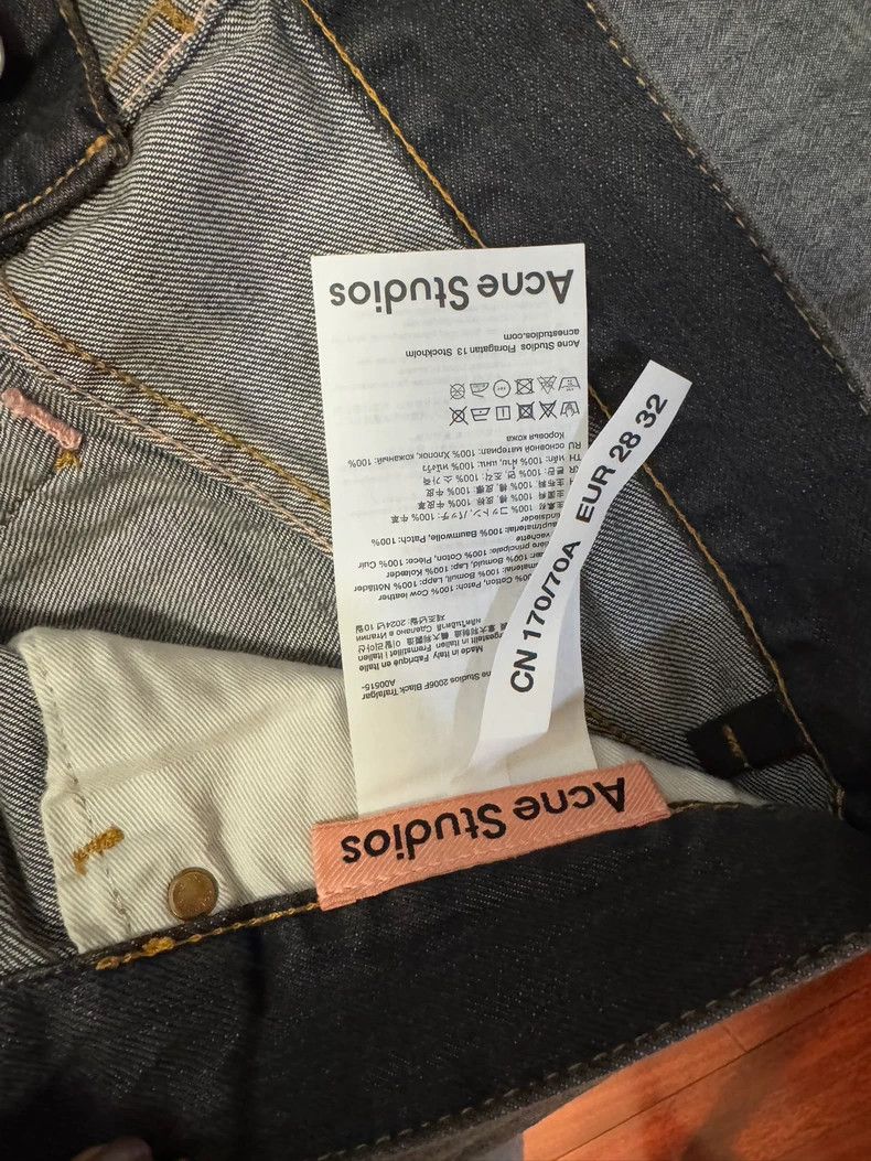 Acne Studios acne studios Black grey machete splash-ink jeans 2502-Nexta Size US 28 / EU 44 - 3 Thumbnail