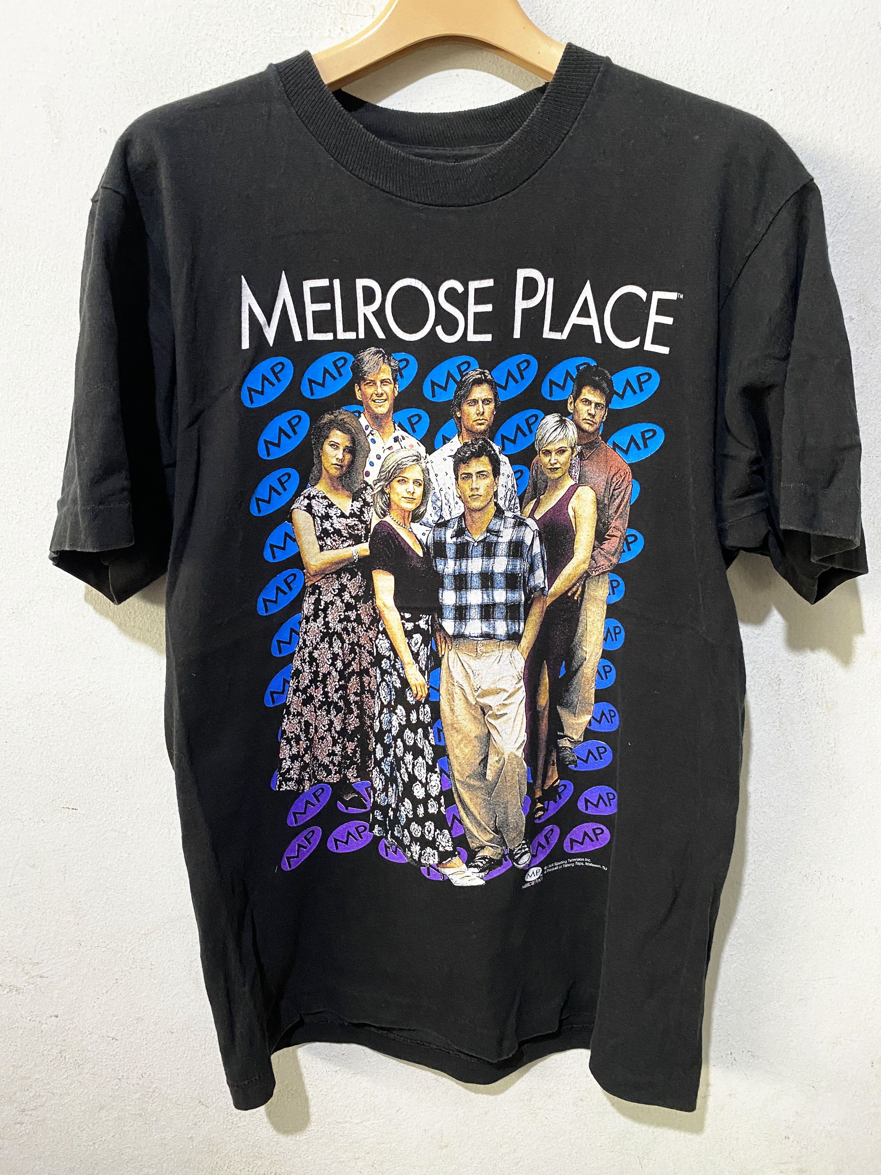 image of Movie x Vintage 1994 Melrose Place Shirt in Black, Men's (Size Small)