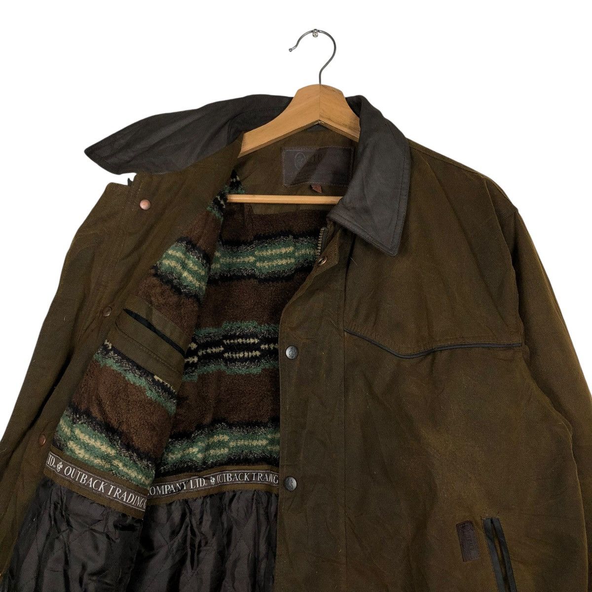 Vintage 🔥VINTAGE WAX JACKET HUNTING SURVIVAL MULTI POCKET UTBACK Size US M / EU 48-50 / 2 - 12 Thumbnail