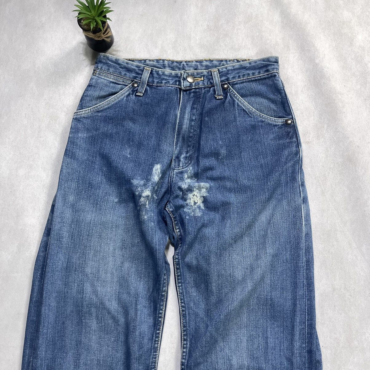 Vintage × Wrangler Vintage Wrangler Blue Bell Patina Fades Selvedge Jeans Size US 29 - 3 Thumbnail