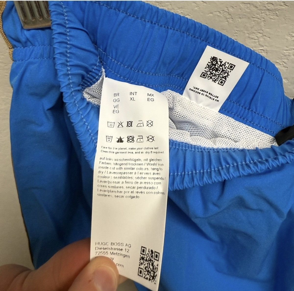 Hugo Boss BOSS Drawstring Logo Swimming Trunks Size US 36 / EU 52 - 7 Thumbnail