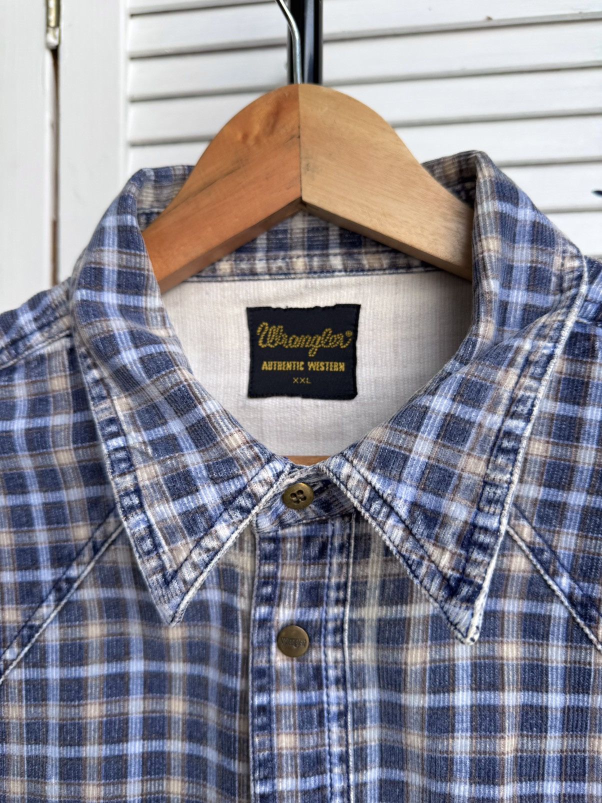 Wrangler Vintage Wrangler Western Plaid Flannel Snap Button Shirt Size US XL / EU 56 / 4 - 6 Thumbnail