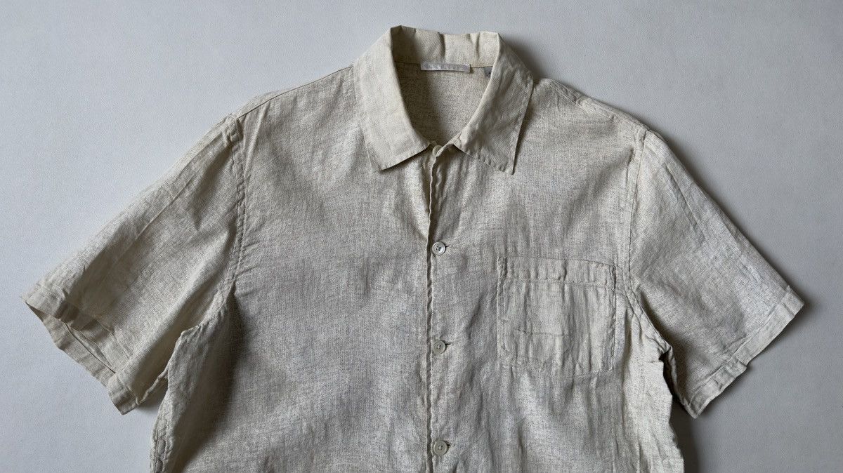Our Legacy ‘White Painted’ Beige Linen Box Shirt Size US M / EU 48-50 / 2 - 3 Thumbnail