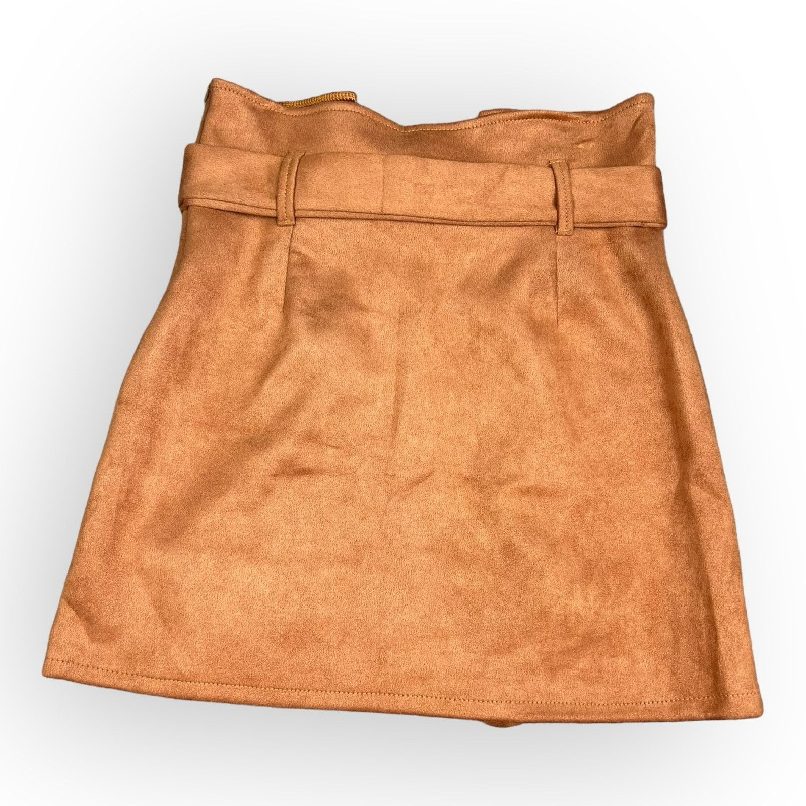 Kohl's Women's High Waist Button Front Belted A-Line Mini Skirt Size 28" / US 6 / IT 42 - 4 Thumbnail