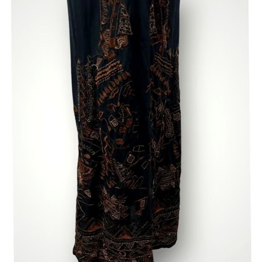 Vintage Chico’s Maxi Dress 100% Cotton Lightweight Embroidered Sleeveless Black Sz S (0) Womens Dress Size S / US 4 / IT 40 - 7 Thumbnail