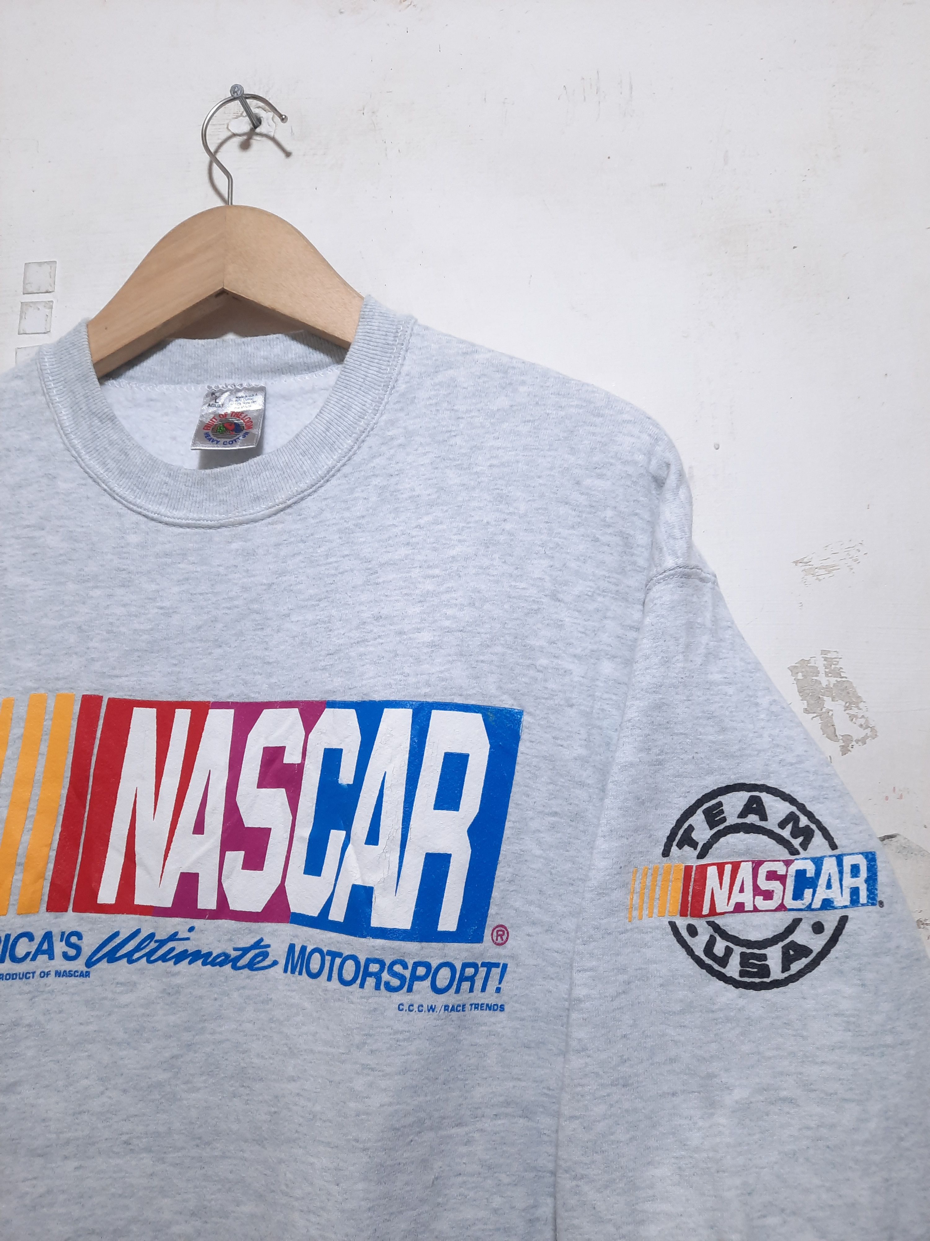 NASCAR Vintage 90s Nascar by FOTL Sweatshirt Size US L / EU 52-54 / 3 - 4 Thumbnail