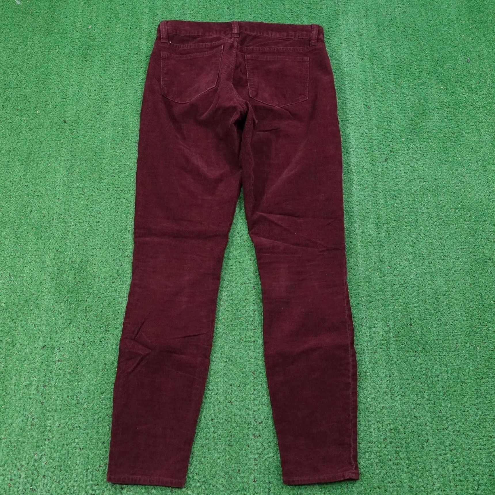 J.Crew J.Crew Burgundy Corduroy Pants Womens 25 Skinny Jegging Stretch 5 Pocket Mid Rise Size 42" / US 20 - 4 Thumbnail