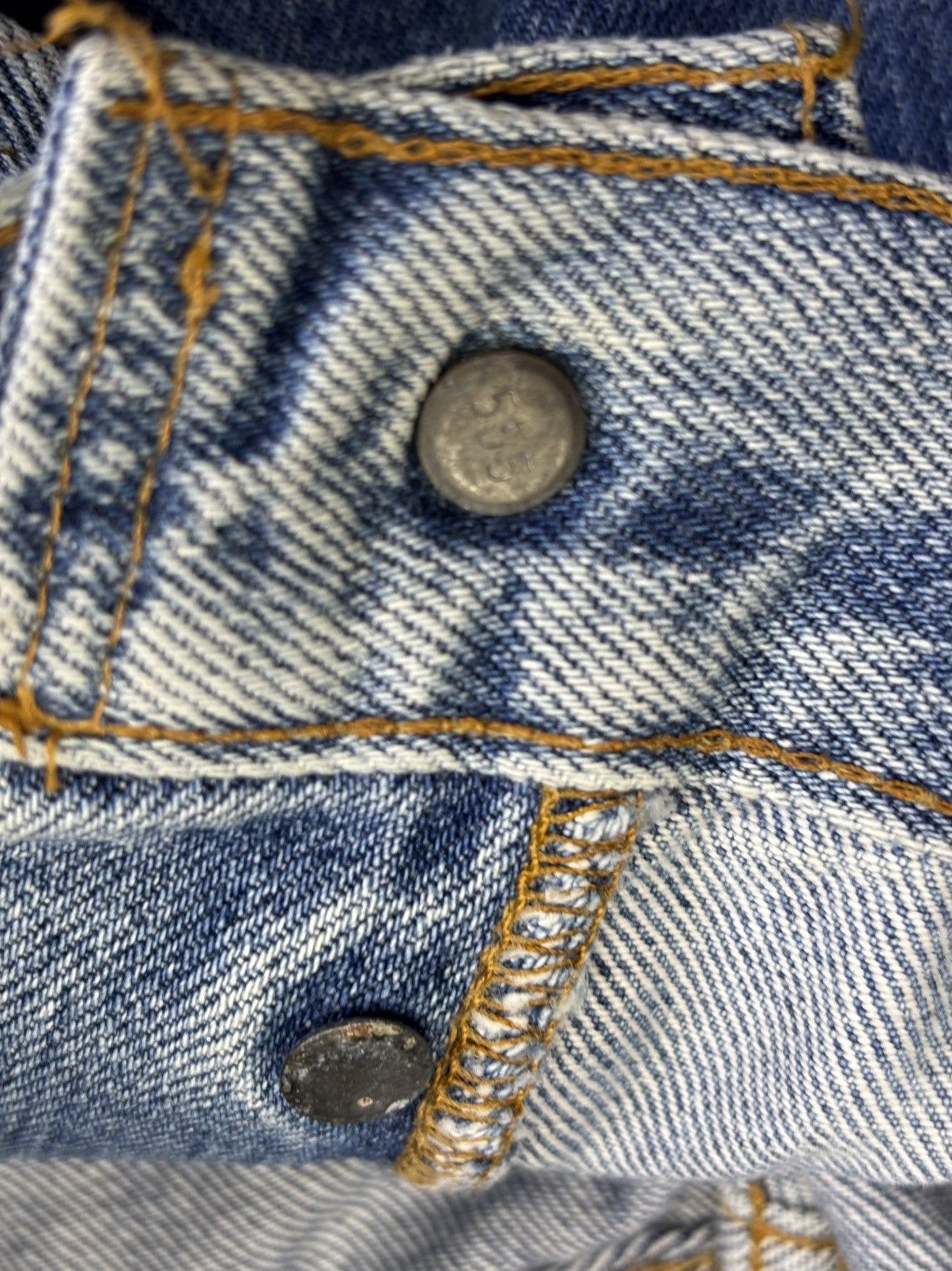 Levi's Vintage 90s Levis Big E 501 Selvedge Denim F928 Size US 27 - 7 Thumbnail