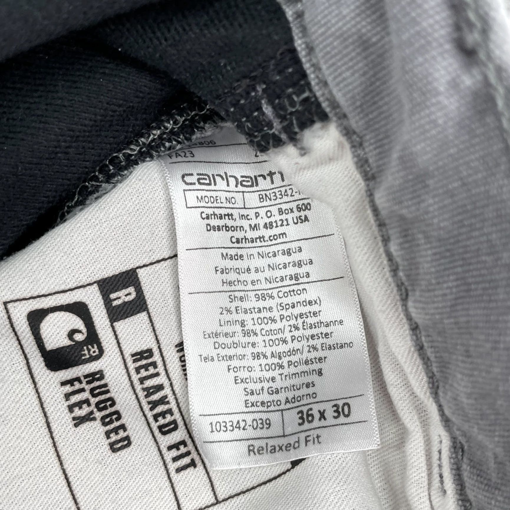 Carhartt Carhartt Knit Lined Pant Men 34x29* Thermal Rugged Flex Utility Workwear Pant Casual Men 34 Gray Carhartt 103342-039 Canvas Cotton Warm Size US 34 / EU 50 - 6 Thumbnail
