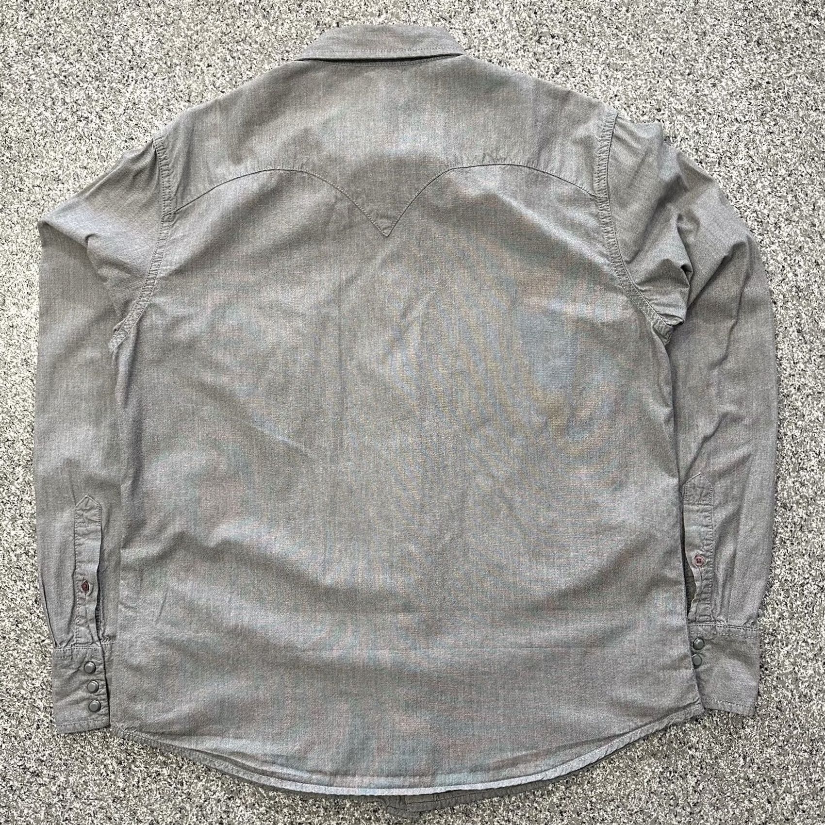 Vintage VINTAGE Arizona Jeans Western Snap Shirt Mens L Long Sleeve Collared Gray Size US L / EU 52-54 / 3 - 7 Thumbnail