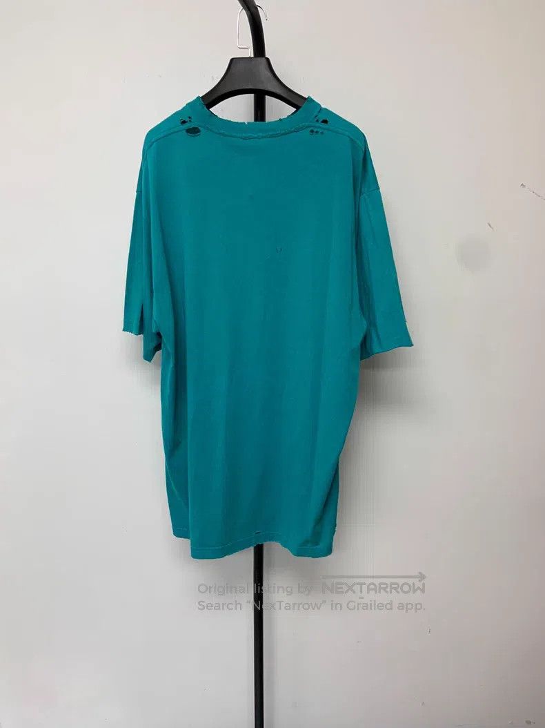 Balenciaga Balenciaga Mosaic Faded Logo BB Alphabet Relaxed Ripped Di Size US XXS / EU 40 - 2 Thumbnail