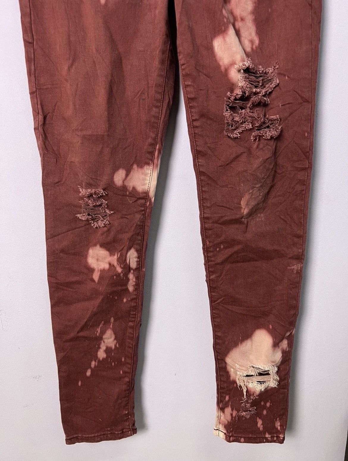American Eagle Outfitters 🔥Rare Tie Dye American Eagle Stretchable Distressed Denim Size US 31 - 6 Thumbnail