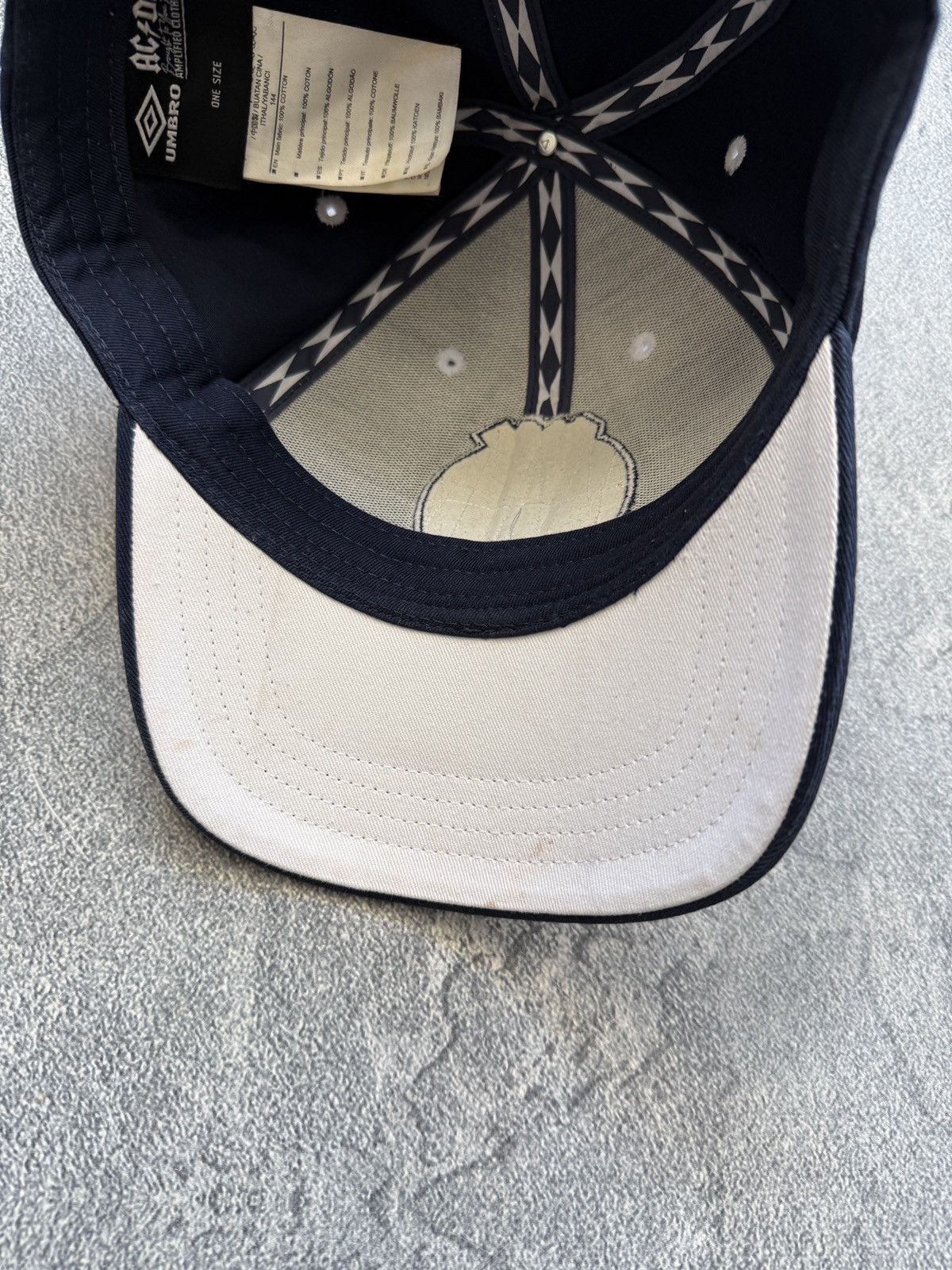 Umbro AC/DC Baseball Cap High Voltage Blue Umbro Cap Size ONE SIZE - 6 Thumbnail