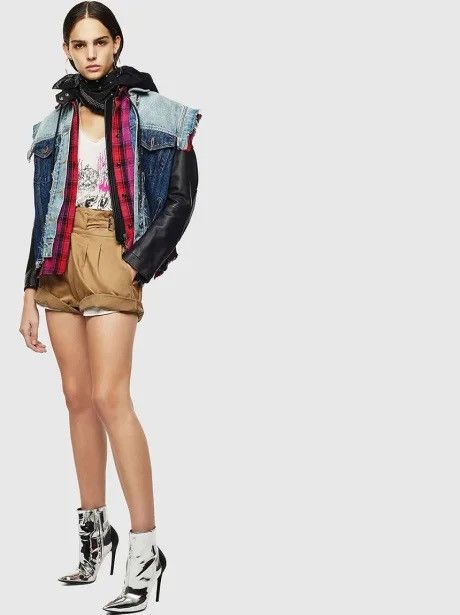 Diesel Diesel L-MARALI triple layer leather jacket for womens Size S / US 4 / IT 40 - 6 Thumbnail