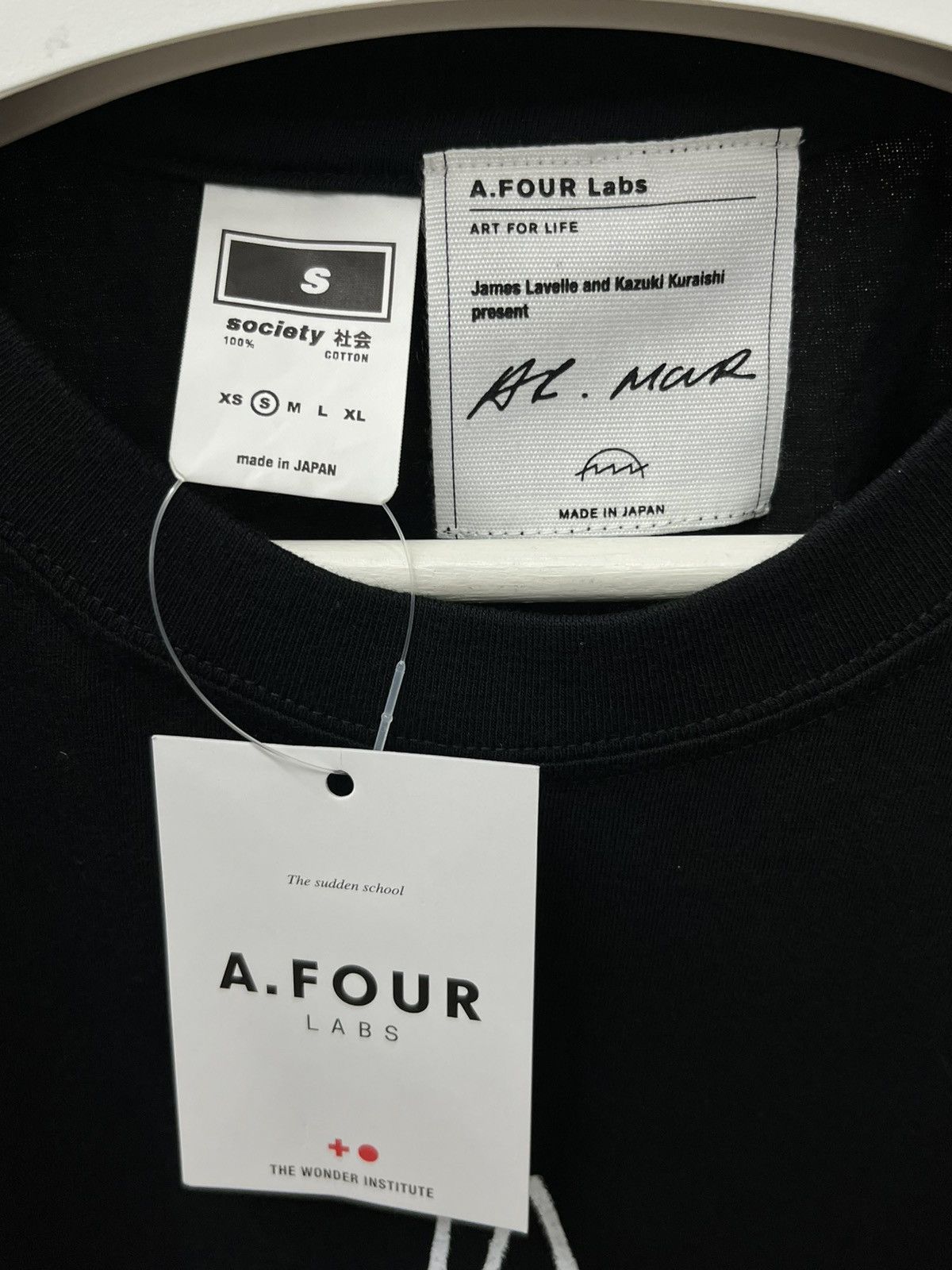 Other A FOUR LABS POINT MAN UNKLE TEE BLACK Size US S / EU 44-46 / 1 - 2 Thumbnail