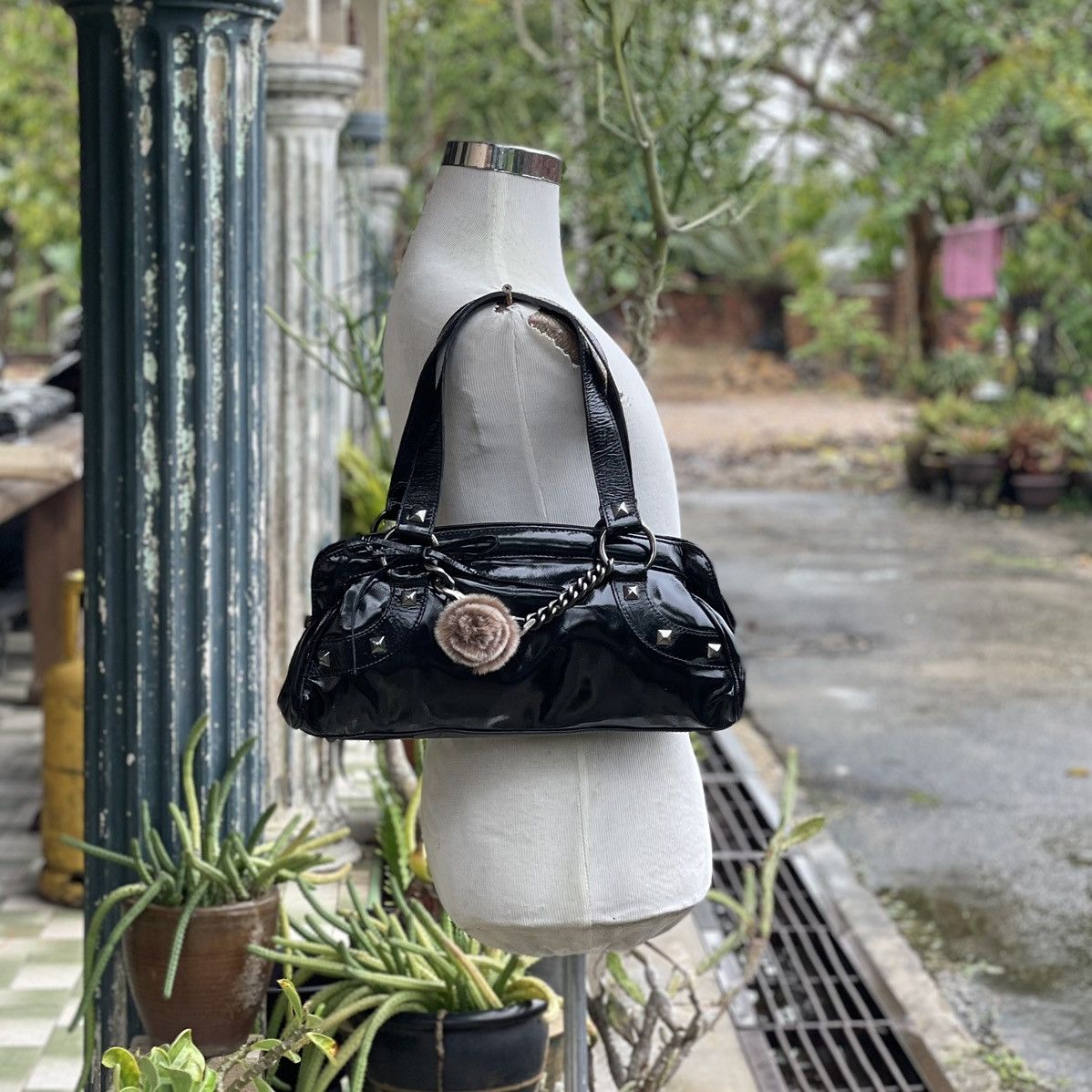 Roberta Gandolfi Black Leather Bag