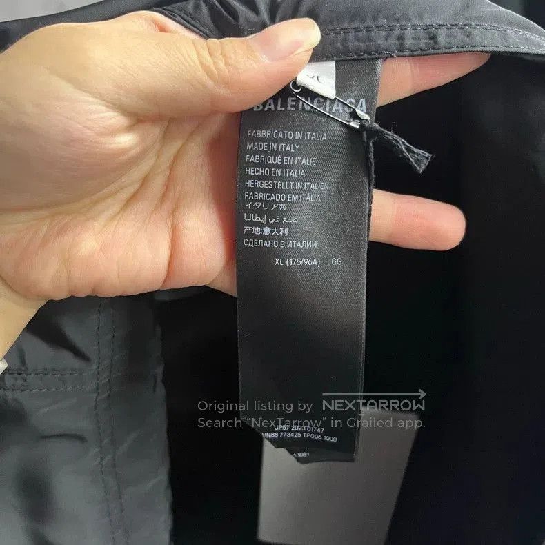 Balenciaga Balenciaga Logo Print Button Long Sleeve Jacket. Size US XL / EU 56 / 4 - 3 Thumbnail
