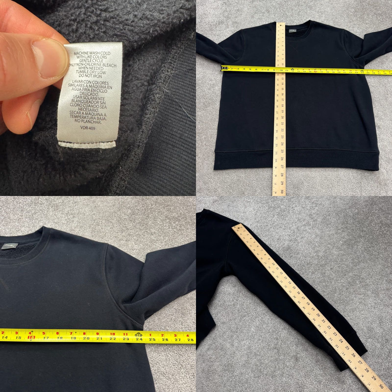 Eddie Bauer Eddie Bauer Sweatshirt Mens XL Black Crew Neck Cotton Fleece Pullover Size US XL / EU 56 / 4 - 8 Thumbnail